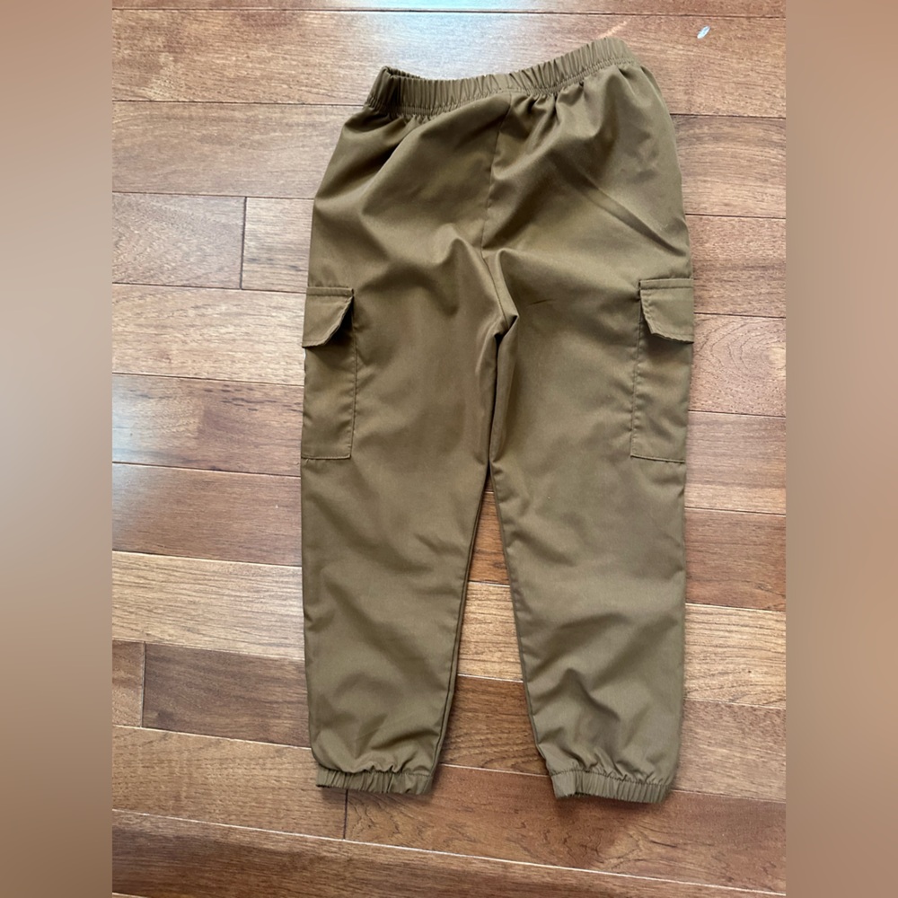Kids Olive Cargo Joggers - Picture 2 of 3